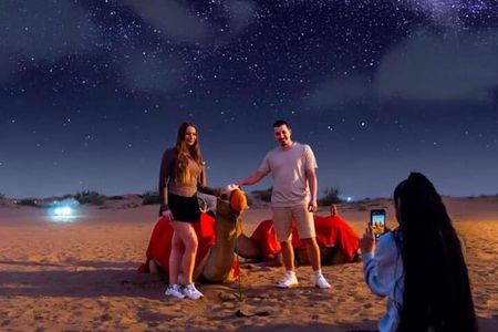 Doha Stargazing Desert Safari with Dune Bashing and Camel Ride