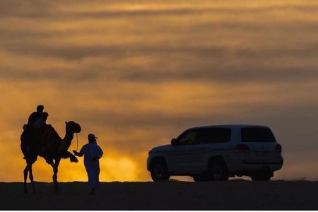 Doha Stargazing Desert Safari with Dune Bashing and Camel Ride