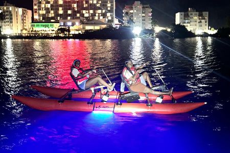 Condado Lagoon Night Glow Chiliboats Waterbike Adventure Tour 
