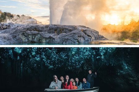 Waitomo Caves & Rotorua Small Group Tour including Te Puia from Auckland 