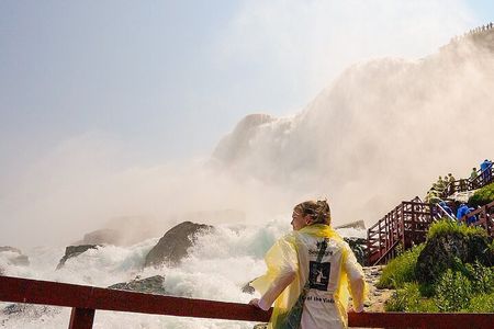 Niagara Falls: USA + Canada Tour with Cave, Boat Ride and Lunch