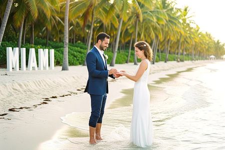 MIAMI Beach Wedding or Vow Renewal Ceremony 