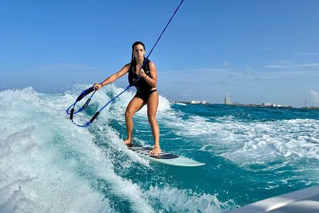 Wake Surfing Lessons and Snorkeling #1 Experience Cancun 4hr 