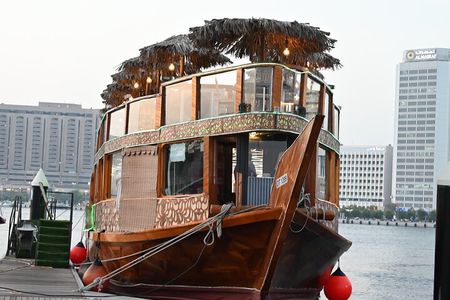 Dubai: Dhow Cruise with VIP Dining, Shisha & Buffet Dinner