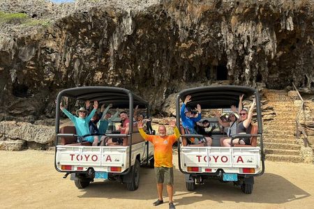 Jeep Tour Arikok National Park and Snorkeling at Baby Beach