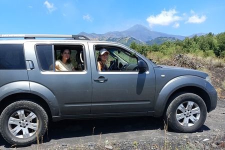 Etna 4x4 Jeep 6,561 ft.Tour of Craters, Lava Flows and Etna Wines