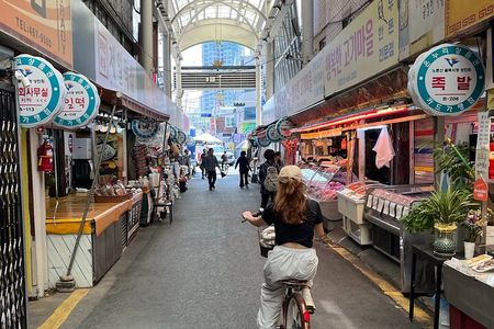 Morning Bike Tour along the Han River with a Local
