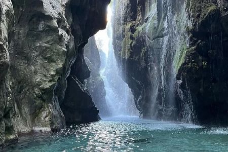 Private Kourtaliotiko Waterfalls & Preveli Beach Tour