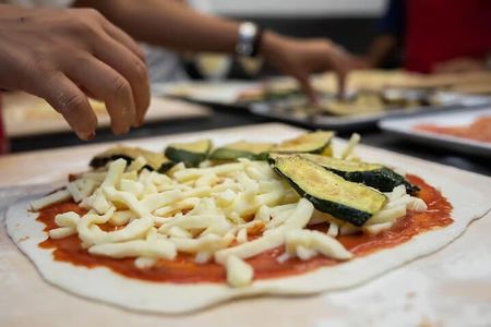 Traditional Roman Pizza Making Class with Wine