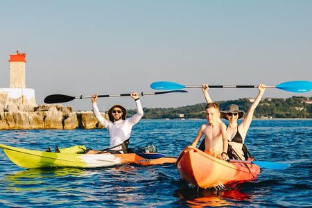 Kayak Adventure with cliff jumping and snorkeling