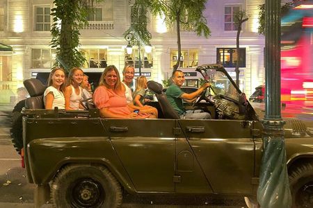 Hanoi By Night Street Food Tour By Army Open Air Jeep