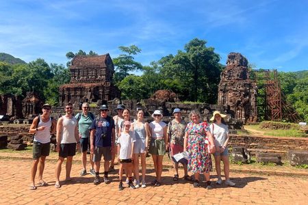 My Son Sanctuary from Hoi An with Thu Bon River Cruise