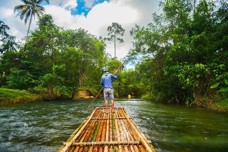 Bamboo Rafting and Monkey Cave with ATV Jungle from Phuket 
