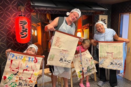 Kyoto Ramen Apron Painting and Michelin Cooking Class
