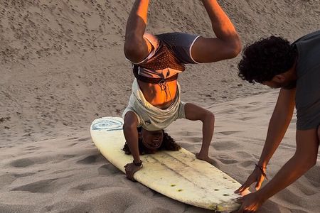 Sunset on the Dunes and Sandboarding