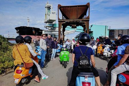Private Antwerp City and Port Vespa Tour with an Expert Guide