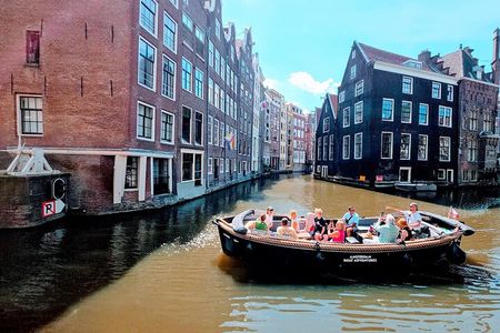 Amsterdam Canal Tour by Open Boat – 90 min Small Group Experience