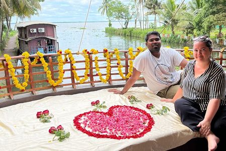 Private luxury Houseboat trip at Alleppy Backwaters.