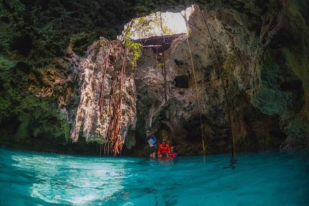 Private Cave Cenote, Open Cenote and Lunch Tour