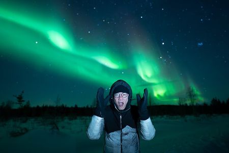ROVANIEMI Unlimited Range Northern Lights Hunt with VIP Van