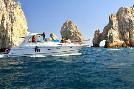 Private 42-foot luxury yacht tour in Los Cabos