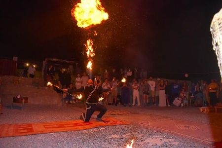 Marrakech traditional dinner in Agafay Desert with activities 