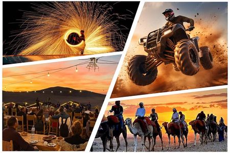 Marrakech: Agafay Desert Quad Bike & Camel Ride with Dinner Show