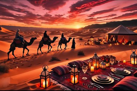 Marrakech: Agafay Desert Quad Bike & Camel Ride with Dinner Show