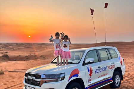  Desert Safari Dubai ,VIP Sitting, Live BBQ & Camel Ride