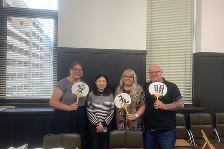 Japanese Calligraphy Class in Yokohama with Tea and Sweets