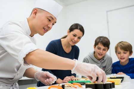 Interactive Sushi Making with Sake Ceremony