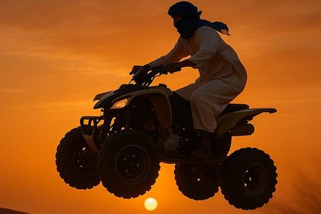 Agafay Desert:Quad bike Camel Ride Fire Show Traditional Dinner