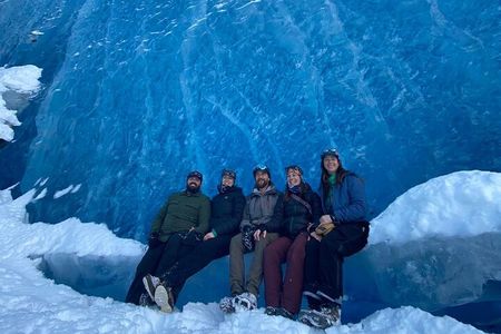 Winter Ice Cave Helicopter Adventure-1 Landing-Anchorage Area