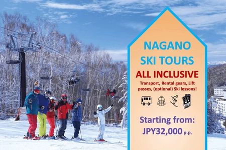 1-Day Ski Tour Package from Nagano Station