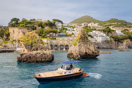 Amalfi Coast Boat Tour from Naples or Salerno with Swimming Stops