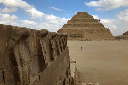 Giza Pyramids, Sphinx, Saqqara, and Dahshur Tour with Camel Ride