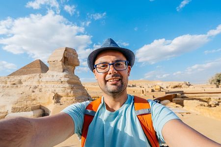 Private Day from Sharm to Cairo by plane, all entrance fees, Camel, Lunch, Guide