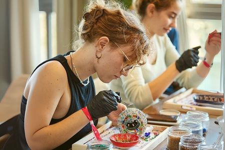 Traditional Turkish Mosaic Lamp Making Workshop in Marmaris