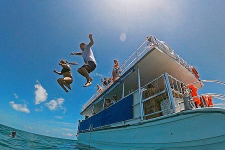 Catamaran in Cozumel with snorkeling at El Cielo and open Bar