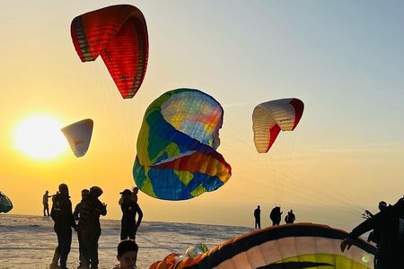 Sunset Paragliding Over Agafay Desert from Marrakech