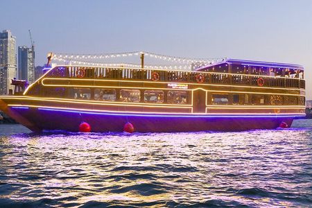 Dubai Marina Luxury Dhow Cruise with Dinner on Alishba Royale