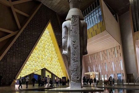  Cheap Day tour Giza Pyramids, Grand Egyptian Museum,Felucca