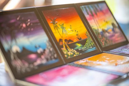 Colors of Ensenada Painting and Wine