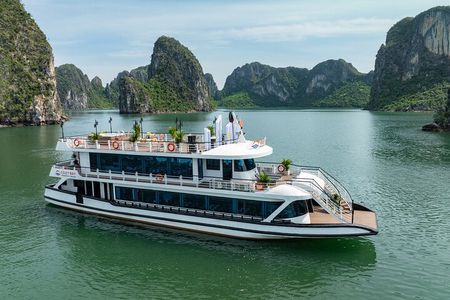 Cozy Bay Halong 5-Star Day Cruise, Buffet, Cave, Kayak, Swimming