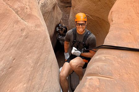 Discover Moab Rappelling on a Private Canyoneering Adventure