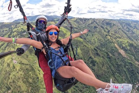 Paragliding in Medellin.