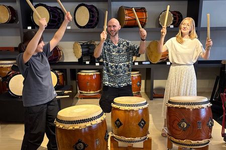Tokyo Asakusa Taiko Drumming Experience and Festival Tour