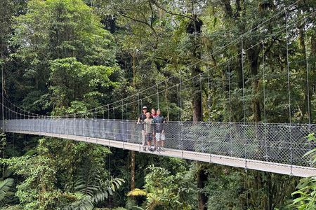 Combo Hanging Bridges Volcano Hike Swimming Hole and Hot Springs