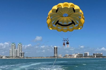 Bay & Ocean Parasailing over the Gulf of Mexico South Padre Isl.