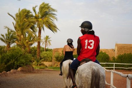 Sunset Horseback Ride in Marrakech’s Palmeraie pickup & drop-off